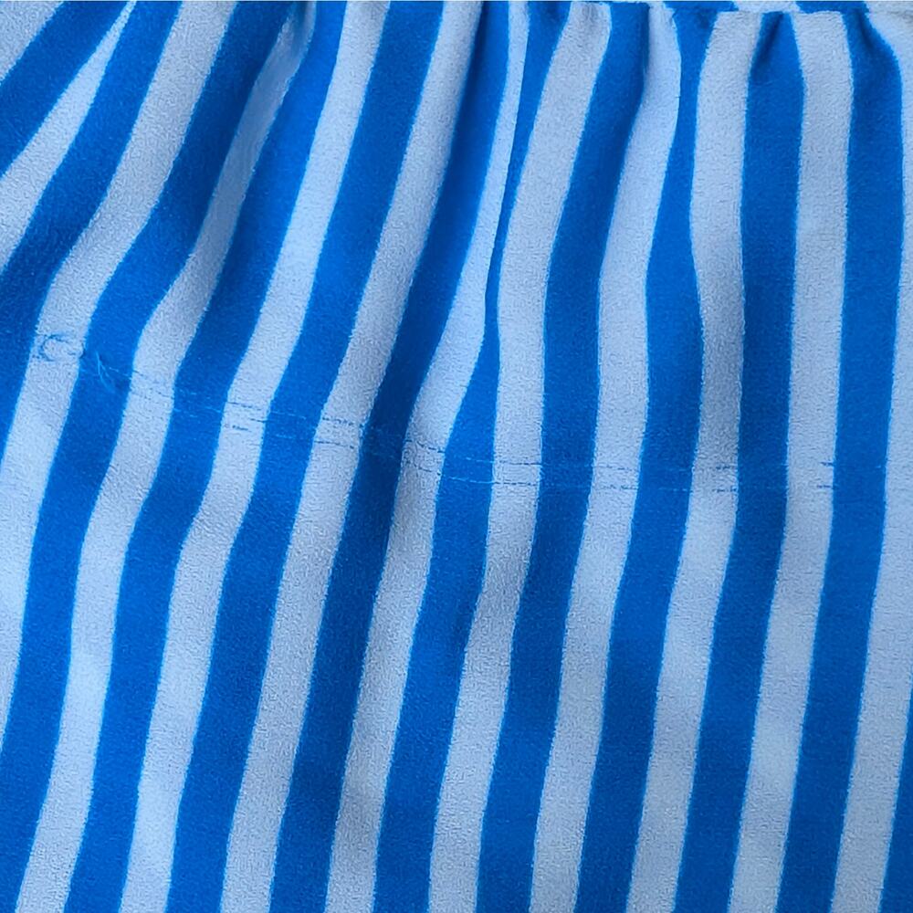 Tommy Bahama Off Shoulder Maxi Dress S Blue White Stripe Tiered Ruffle Resort - Picture 11 of 16